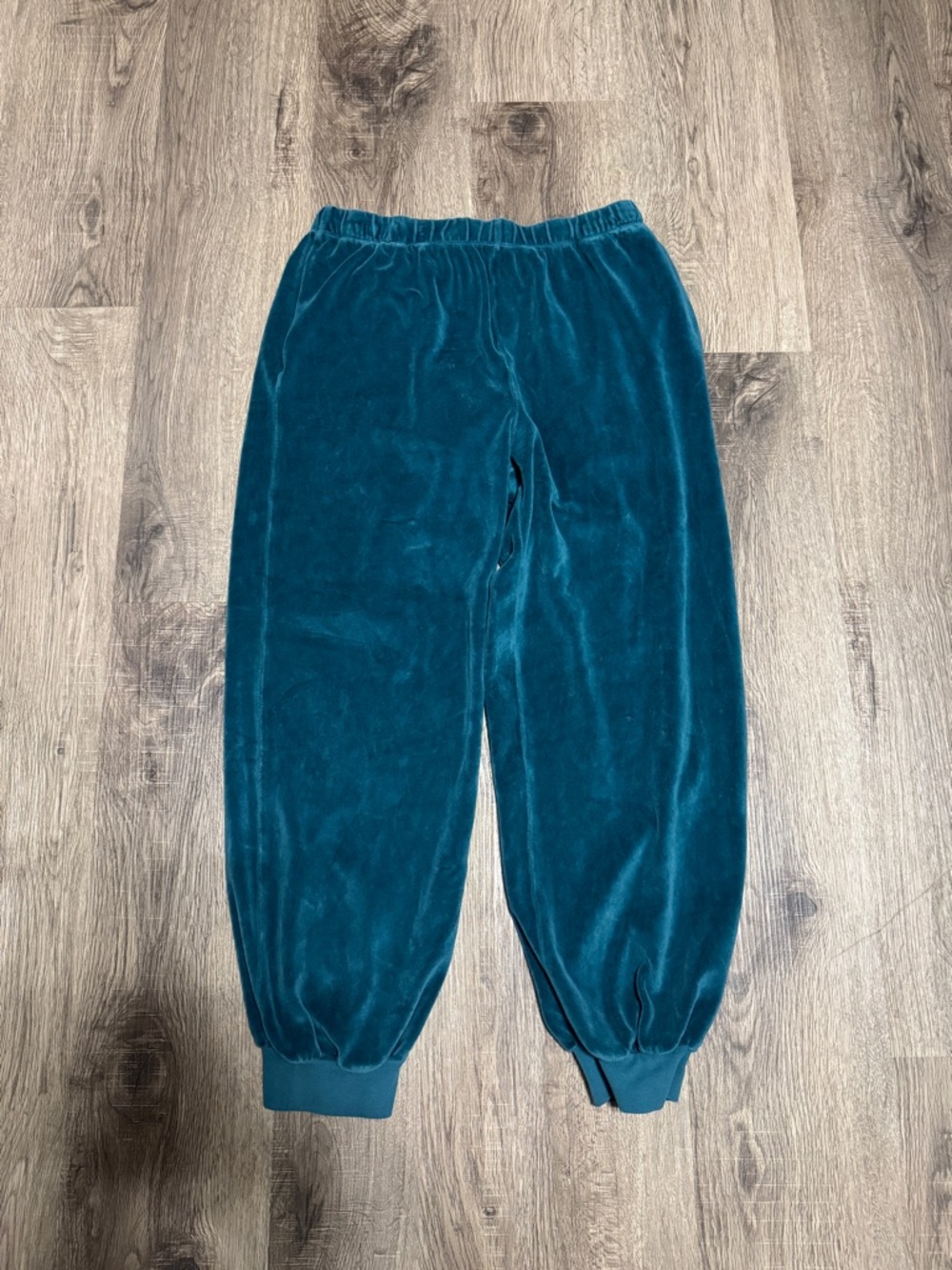 Suzi Kondi Teal Velour Track Joggers